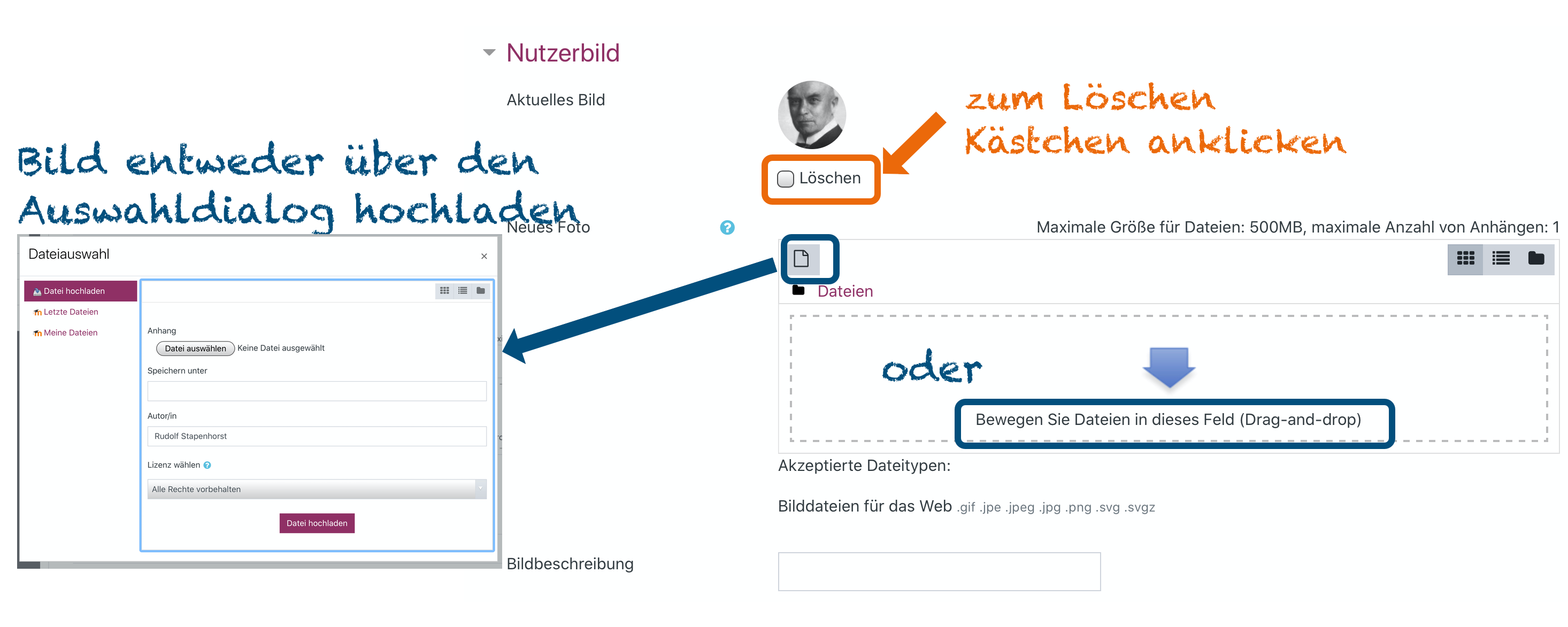 Bild: Profilbild ändern